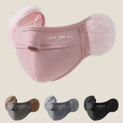 winter thermal earmuffs mask windproof dustproof earflap