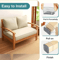 Square Chair Leg Floor Protectors Silicone Furniture Pads For Hardwood Floors 8