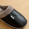 Mens Winter PU Leather Fur Lined Home Slippers 6
