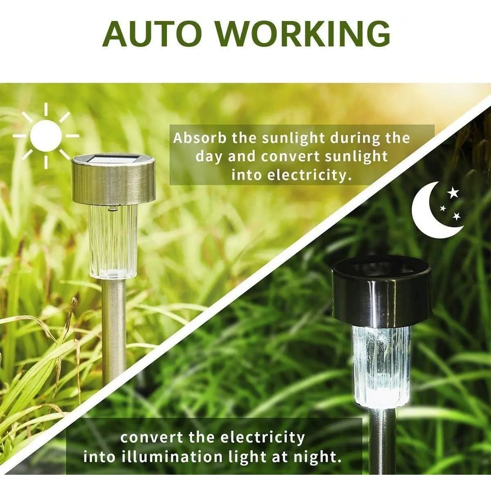 10 Piece Solar LED Garden Path Lights Set 6