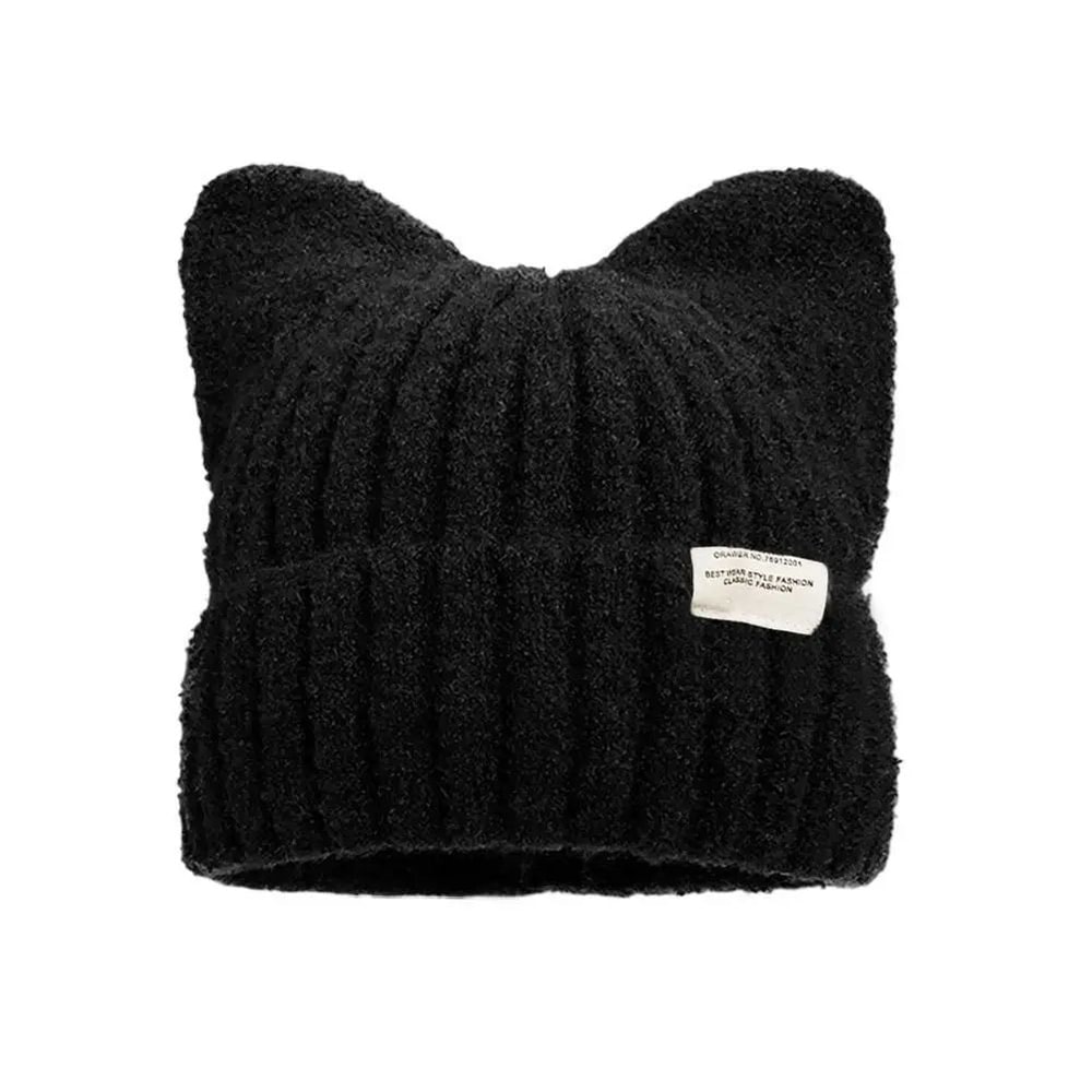 Cute Cat Ear Knitted Winter Beanie 13