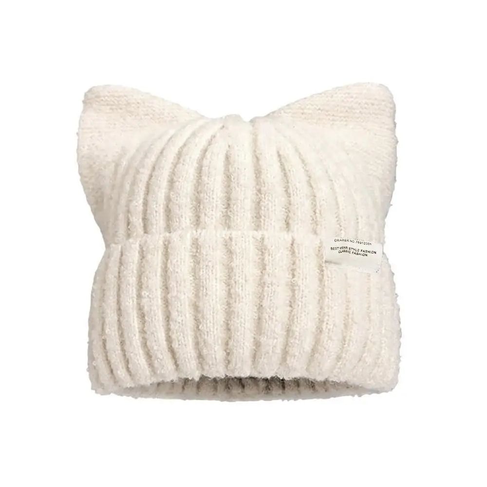 Cute Cat Ear Knitted Winter Beanie 12