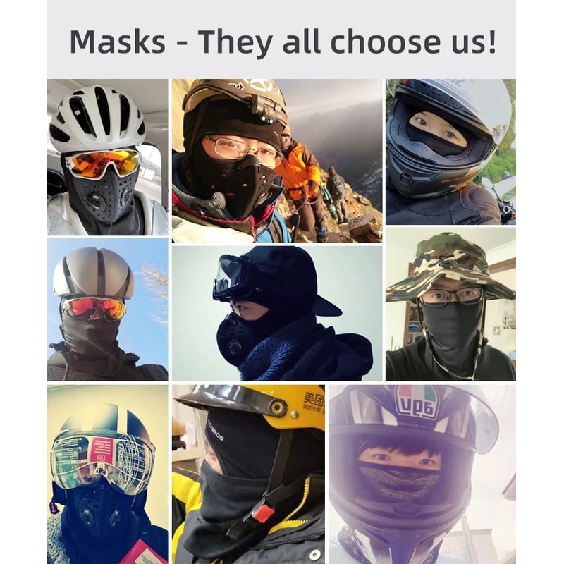 ROCKBROS Winter Full Face Balaclava Mask 10