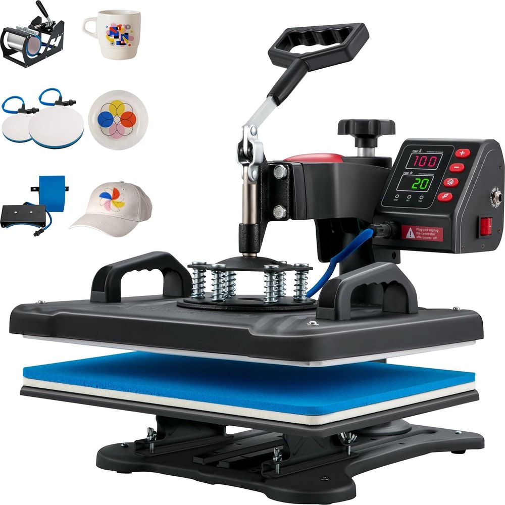SucceBuy 5in1 12x15 Heat Press Machine 0