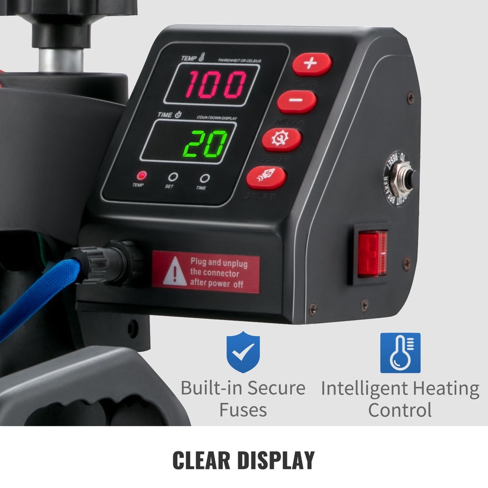 SucceBuy 5in1 12x15 Heat Press Machine 7