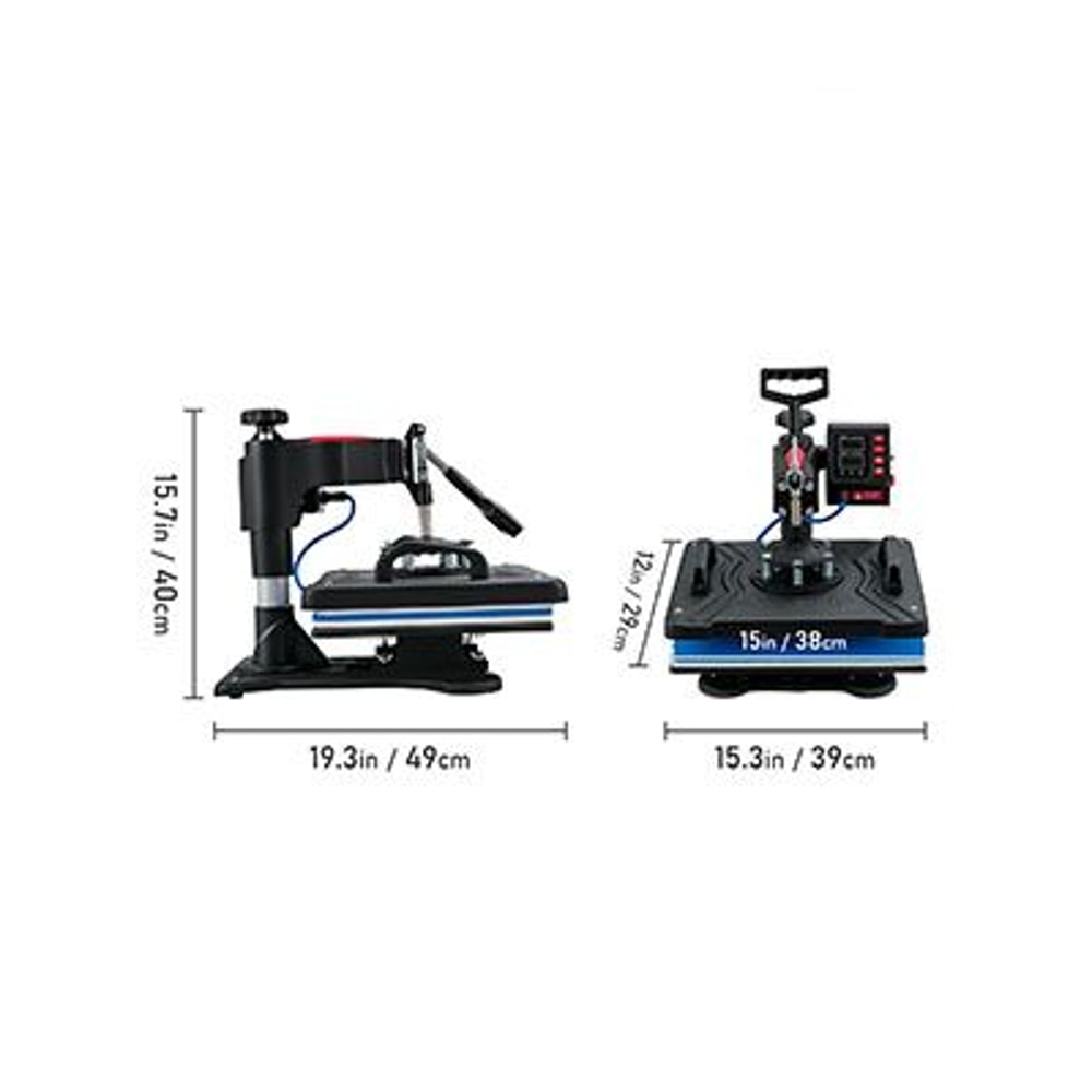 SucceBuy 5in1 12x15 Heat Press Machine 13