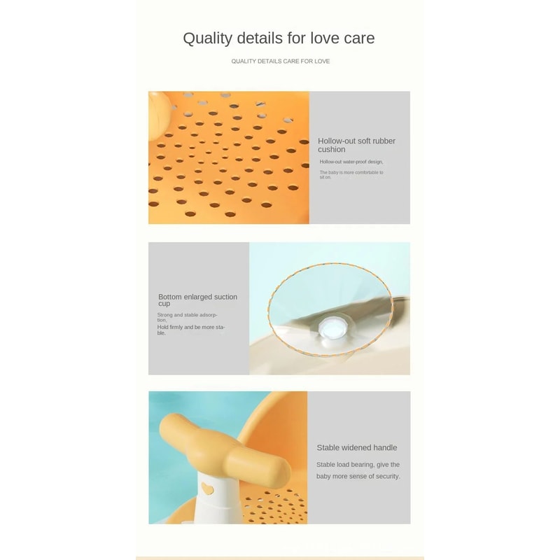 Portable Baby Shower Seat And Stand For Newborns 16