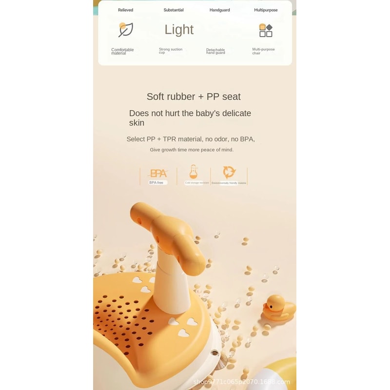 Portable Baby Shower Seat And Stand For Newborns 7