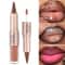 Black Brown DoubleHead Lip Liner And Gloss Set 0