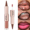 Black Brown DoubleHead Lip Liner And Gloss Set 0