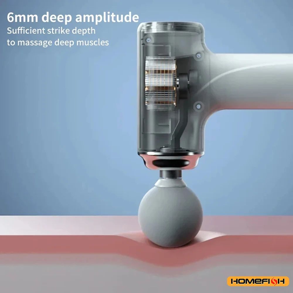 Portable HOMEFISH Electric Massage Gun With LED Display 2