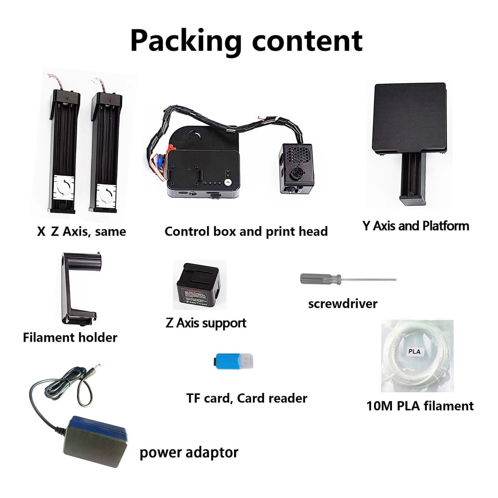 EasyThreed EntryLevel 3D Printer With Power Adapter 9