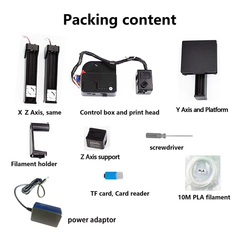EasyThreed EntryLevel 3D Printer With Power Adapter 9