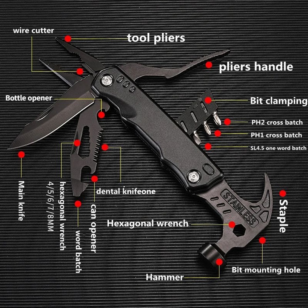 Outdoor MultiFunctional Folding Claw Hammer 3