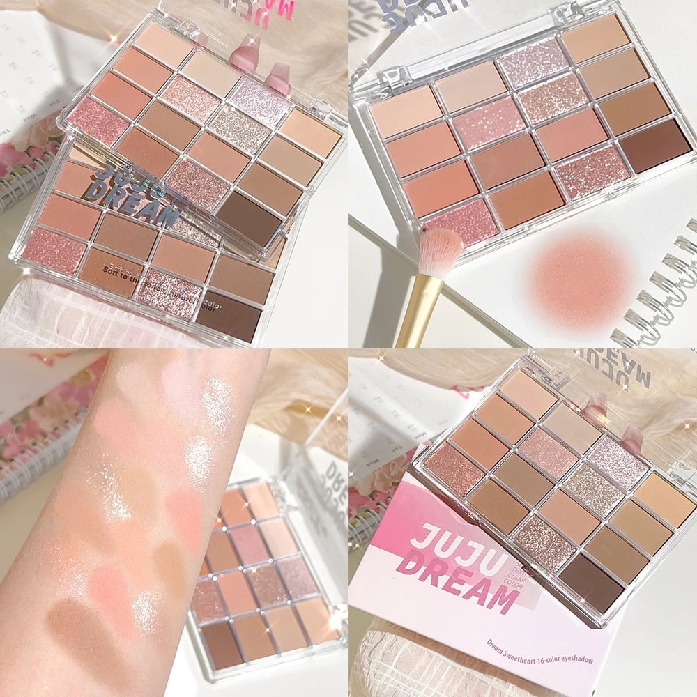 16Color Pearlescent And Matte Eye Shadow Palette 5