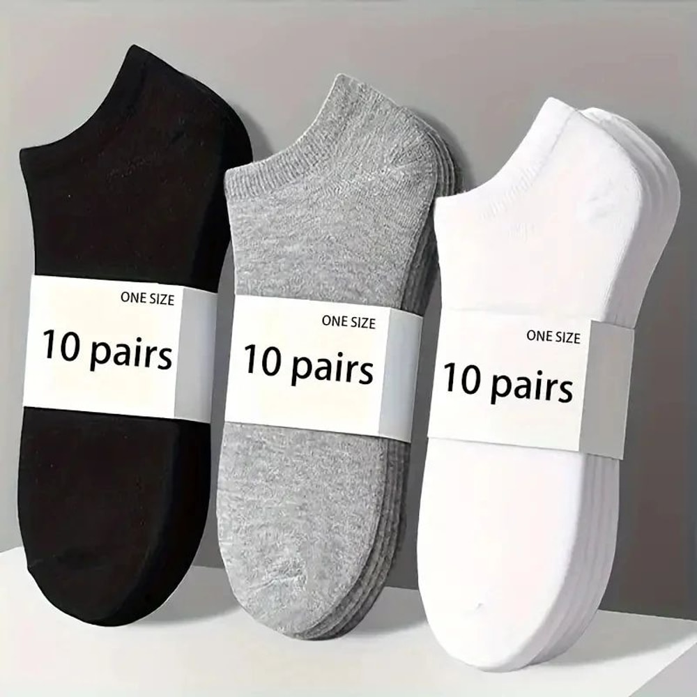 Unisex ComfortFit Breathable Ankle Socks 510 Pack 0