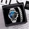 Mens Quartz Steel Band Business Watch 0