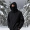 Unisex Winter Knit Balaclava Hood With Drawstring 1