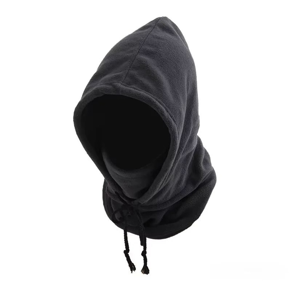 Unisex Winter Knit Balaclava Hood With Drawstring 7
