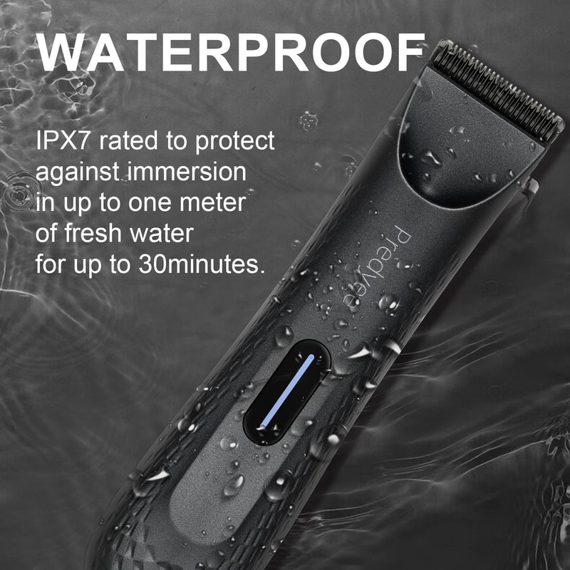 Electric Waterproof Body And Groin Hair Trimmer For Men 1
