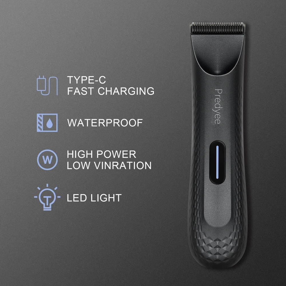 Electric Waterproof Body And Groin Hair Trimmer For Men 2