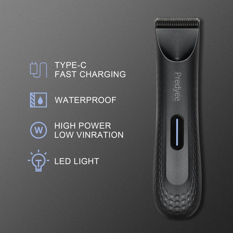 Electric Waterproof Body And Groin Hair Trimmer For Men 2