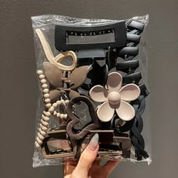 11-piece womens frosted high-end hair clip set