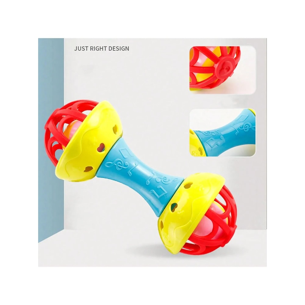 Toddler DoubleHeaded Hand Rattle Toy 6