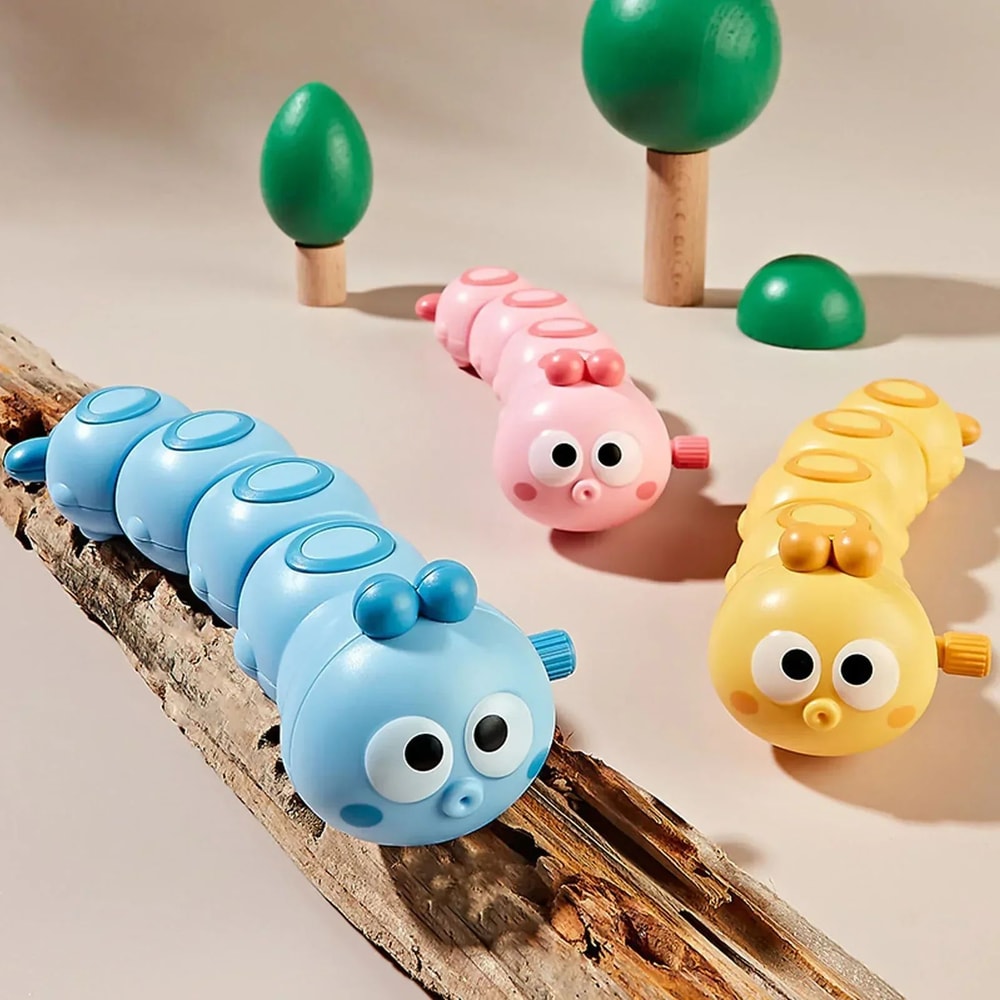 Cartoon Clockwork Caterpillar Crawling WindUp Toy 2