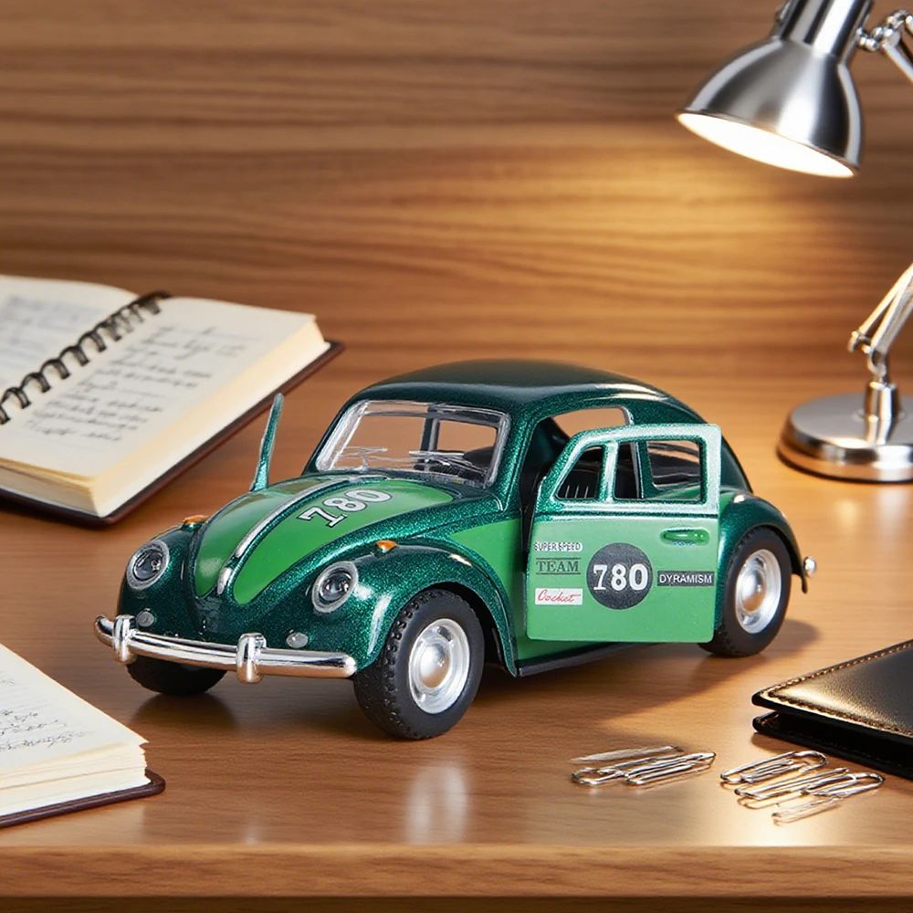 Retro Green 1 36 Beetle PullBack Alloy Model Car 1