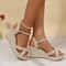 Womens WedgeHeeled Waterproof Platform Sandals 4