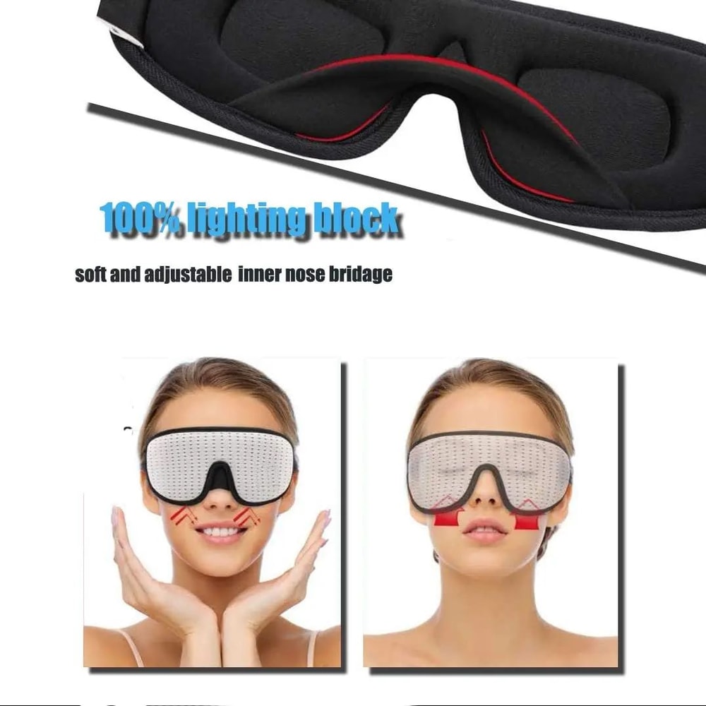 3D Soft Padded Sleep Eye Mask Blindfold 6