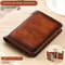Genuine Leather RFID Trifold Wallet For Men Secure Slim Design 6