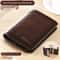 Genuine Leather RFID Trifold Wallet For Men Secure Slim Design 7