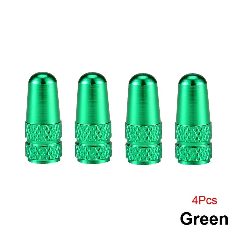 Aluminum Presta Valve Caps 4PCS For Road MTB Bike 15