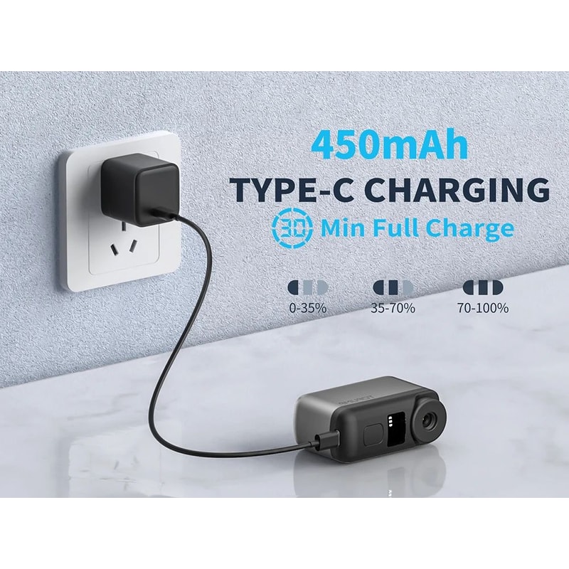 TOPUMP TB2 PRO Mini Electric Bike Pump 120PSI Portable Inflator 10