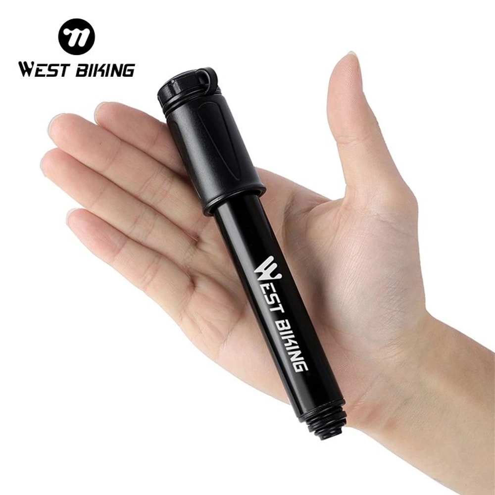 WEST BIKING Mini Bike Pump 100PSI Aluminum Alloy 0