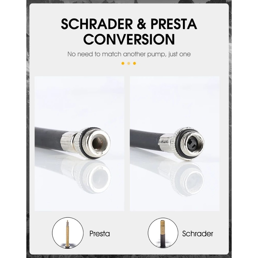 WEST BIKING Mini Bike Pump 100PSI Aluminum Alloy 9
