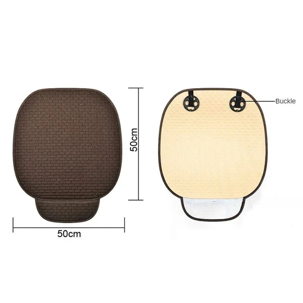 Universal Breathable Linen Car Seat Cover Front Seat Protector 5