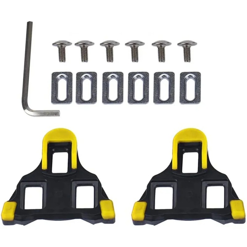 Road Bike Pedal Cleats Selflocking Floating Cycling Shoe Plates 1