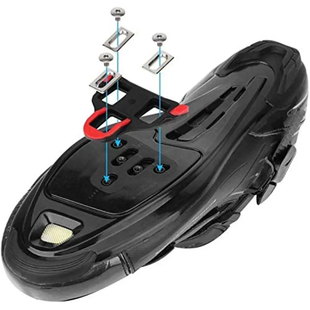 Road Bike Pedal Cleats Selflocking Floating Cycling Shoe Plates 2