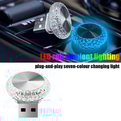 mini usb led car ambient light plug and play