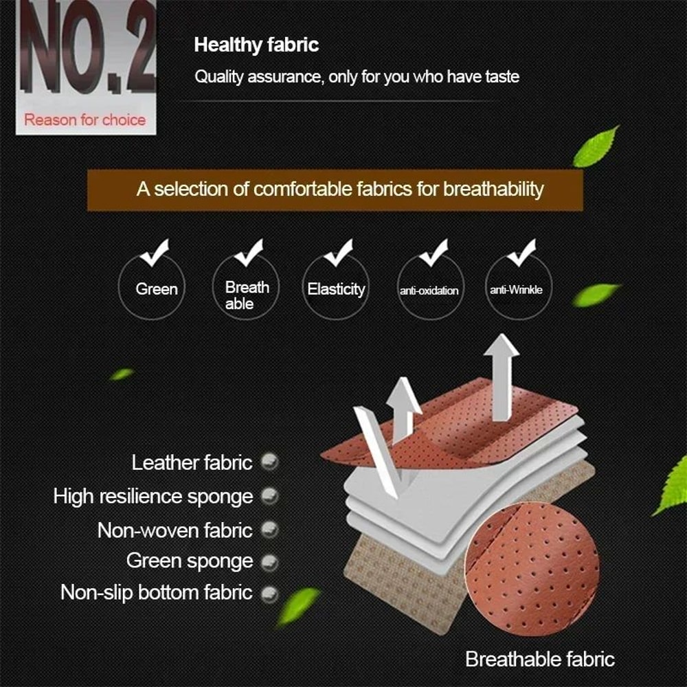 Universal Four Seasons PU Leather Car Seat Cover Protector 5