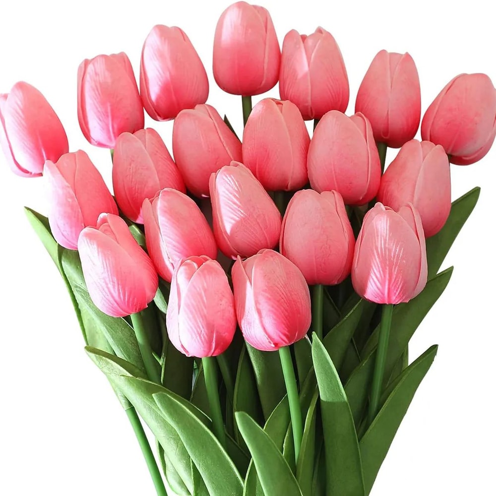 10Pcs Realistic Artificial Tulip Flowers For Home Decor 14