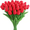 10Pcs Realistic Artificial Tulip Flowers For Home Decor 20