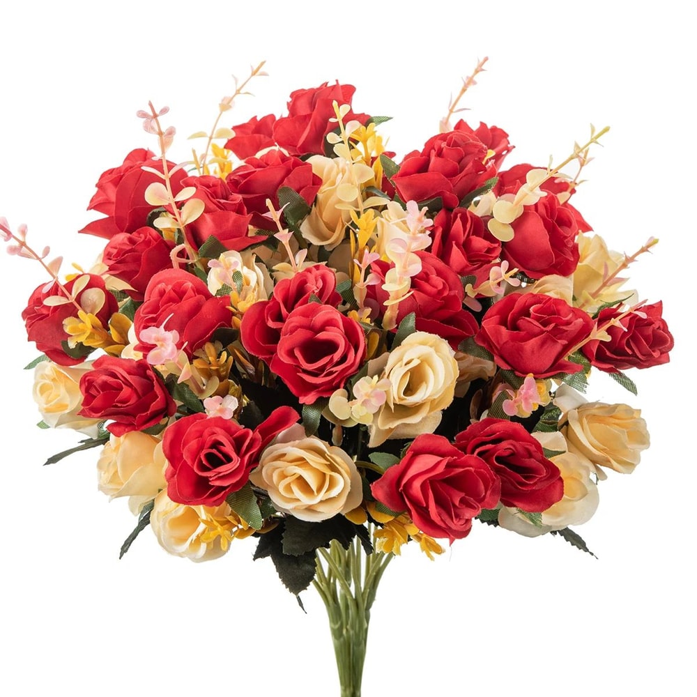 Silk Rose Artificial Flowers For Wedding Home Garden Decor 0