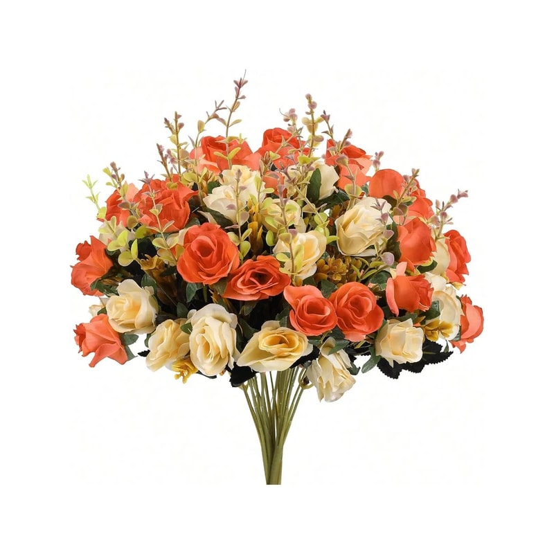 Silk Rose Artificial Flowers For Wedding Home Garden Decor 10