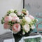 Silk Peony And Rose Artificial Flower Bouquet For Decor 0