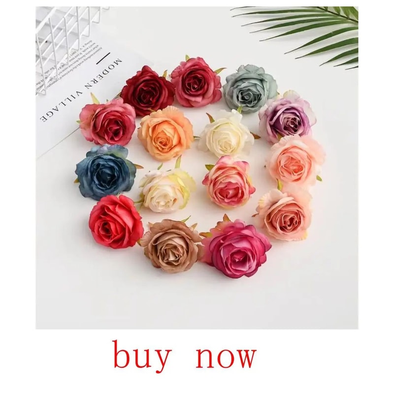 Silk Peony And Rose Artificial Flower Bouquet For Decor 9