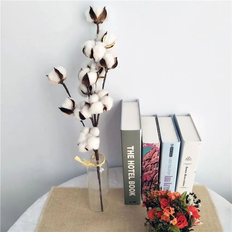 Artificial Cotton Floral Spray Garland For Decor 2